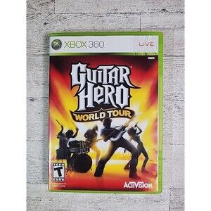 Xbox 360 "Guitar Hero World Tour" Video Game Microsoft 2008 Complete w/ Manual